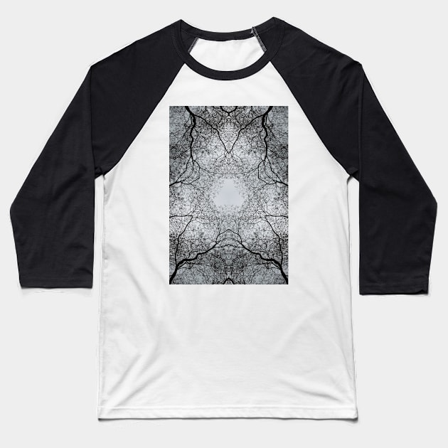 Impossible landscapes: winter tree against a grey sky Baseball T-Shirt by Reinvention